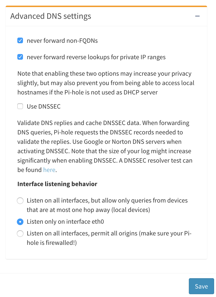 在DSM里面的Docker安装Pi-hole把广告从源头彻底弄没了 NAS 第13张